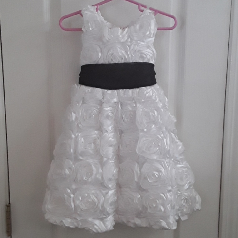 Gorgeous White Rose Dress 3T